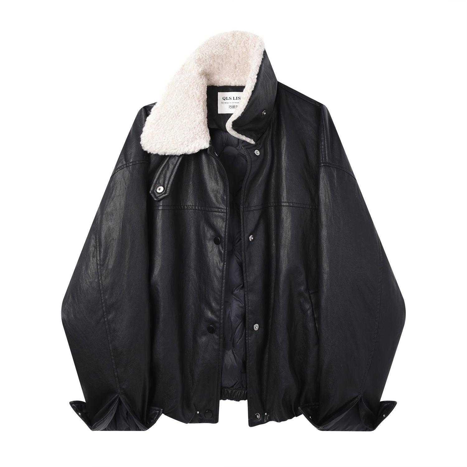 Cholisa Motosiklet Dəri Gödəkçəsi 2025 Yeni Payız və Qış Qalınlaşdırılmış, Yuyulmayan PU Dəri Qara İsti Aşağı Gödəkçə Qadınlar üçün