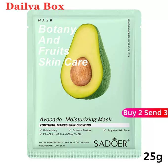 10 ədəd Bitki Üz Maskası Gözəllik Dəri Baxımı Üz Maskaları Kosmetika