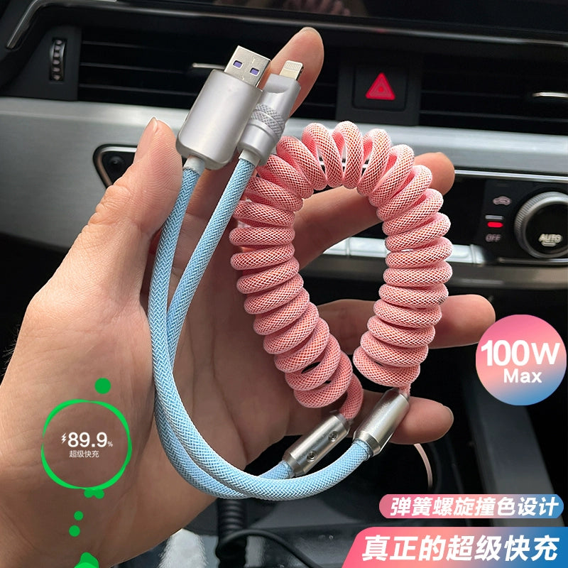 Tətbiq edilə bilən CarPlay Avtomobilə quraşdırılmış USB kabel Volkswagen BMW Audi Mercedes-Benz Yay Çıxarılan Avtomobil Doldurma Kabel