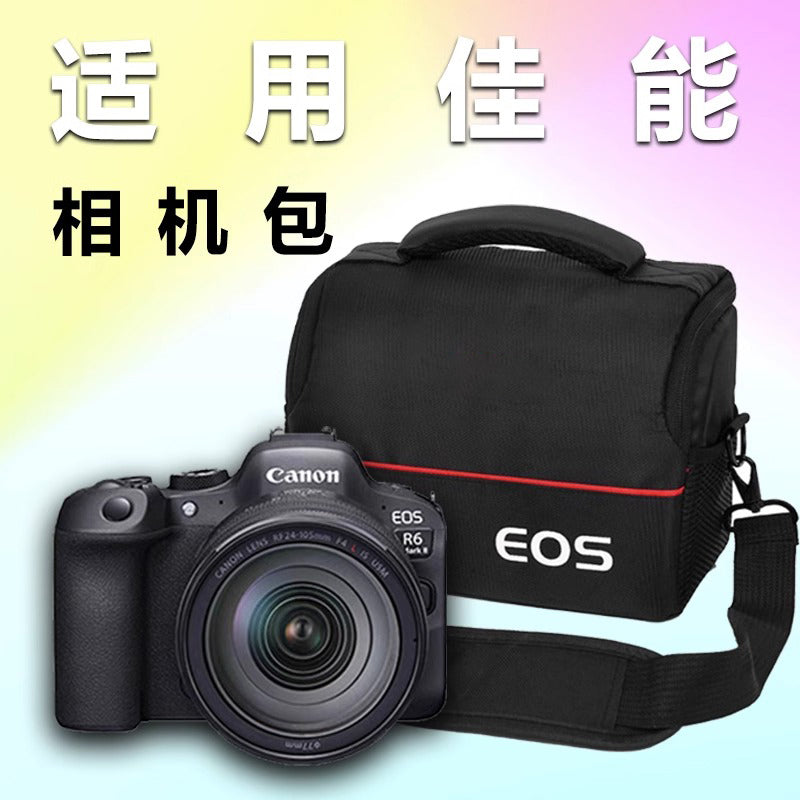 Canon kamera çantası üçün uyğundur R50 R6 R5C R62 R7 R8 R10 güzgüsüz fotoqrafiya çantası SLR çiyin EOS fotoqrafiya 800D6D90D200D ikinci nəsil EOSM50R7R10 qoruyucu qutu
