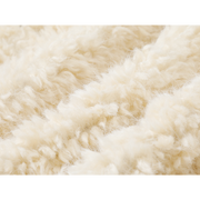 Chorissa Qəhvəyi Qadınlar üçün Yun Astarlı Dəri Gödəkçə, Payız/Qış, Yüksək Seçimli, Boş Oturmalı, Çoxfunksiyalı, İsti, Qalın Quzu Yunlu Top