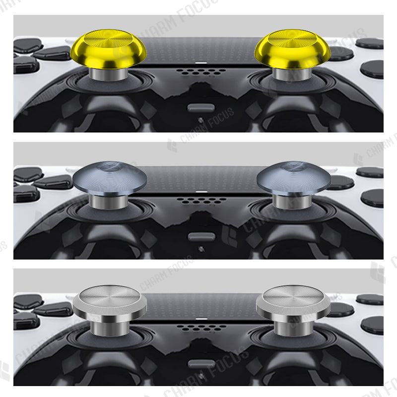 PS5 Edge Elite Controller üçün CharmFocus Metal Yüksək və Aşağı Rokçu Qapağı Dəyişdirmə Qapağı Paddle Paddling