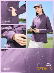 Hongxing Erke Qadın Gödəkçəsi Yaz Yeni Slim Fit Soft Shell Charge İdman Küləkli Gödəkçə Qadın Geyimi