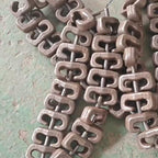 50 Forklift çəngəl təkər zənciri Yüksək aşınmaya davamlı külçə birləşdirici qandal Aksesuarlar Yükləyici təkər qoruyucu zənciri birləşdirən qandal