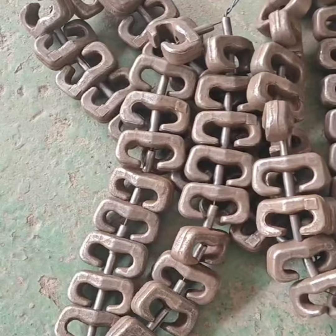 50 Forklift çəngəl təkər zənciri Yüksək aşınmaya davamlı külçə birləşdirici qandal Aksesuarlar Yükləyici təkər qoruyucu zənciri birləşdirən qandal