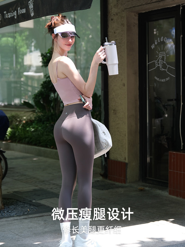 IYF Yoqa Şalvarı Qadın Yüksək Bel Butt Qaldıran İdman Şalvarları Fitness Geyimi Pilates Köpəkbalığı Şalvarları Çılpaq Xarici Leggings