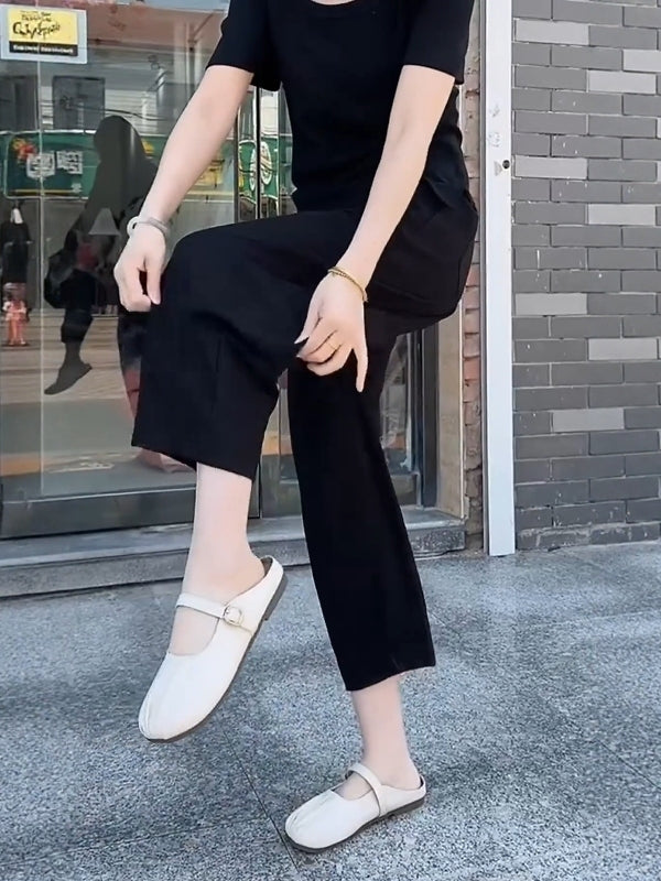 Qadınlar üçün böyük ölçülü dəbli düz ayaqlı gündəlik şalvarlar, bir az kök qızlar üçün yay bestselleri, arıqladıcı, geniş, pərdəli, qısa hərəm şalvarları