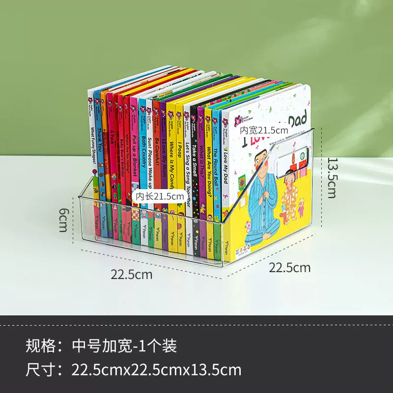 Uşaq kitab rəfi şəkilli kitab saxlama qutusu kitab kitab təşkilatı artefakt şəffaf Oksford ağacı kitab masa üstü kitab şkafı saxlama rafı