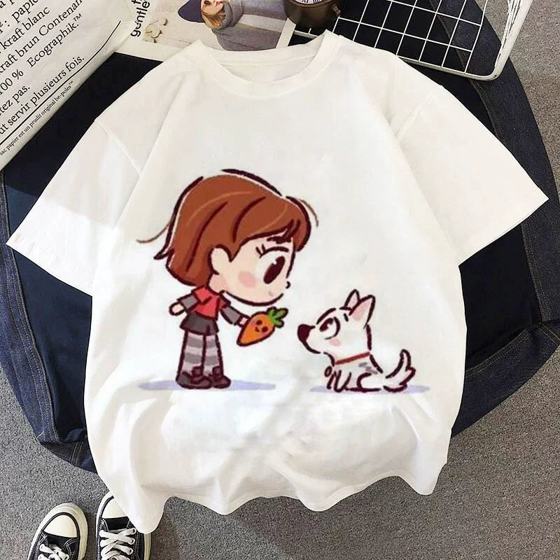 Yeni Cizgi Filmi Şahzadə Uşaq Geyimləri T-Shirts T-Shirts Uşaq Köynəkləri