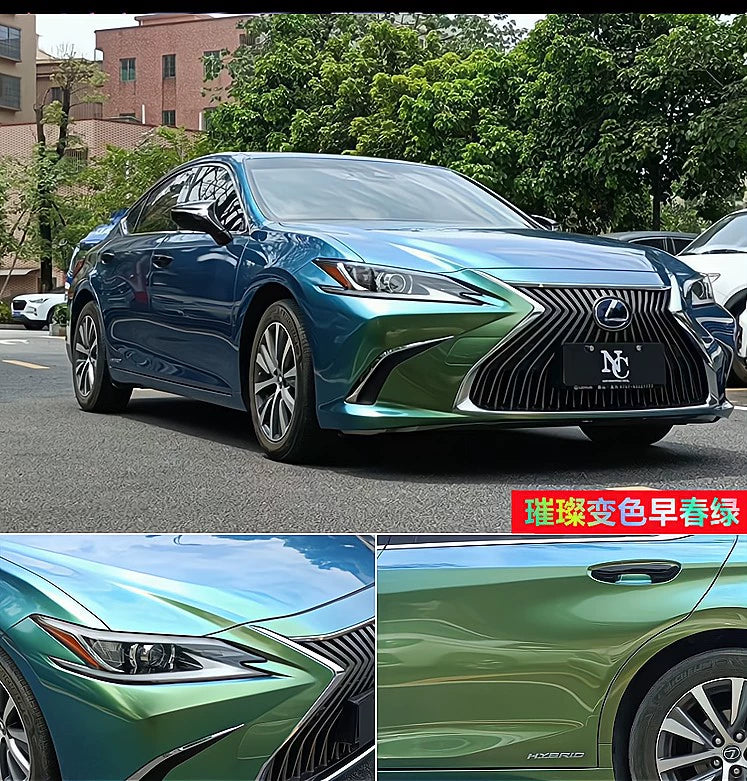 Pethuayue Pudra Rəng Dəyişən Film Tam Avtomobil Qapağı Fantaziya Vulkanik Kül Avtomobil Filmi Rəng Dəyişən Parlaq Qara Tpu Görünməz Avtomobil Filmi