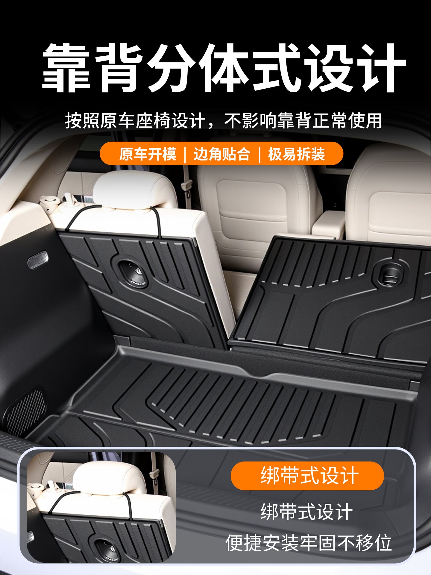 Suitable for NIO Firefly 2025 car trunk mat, TPE trunk mat modification accessory 25