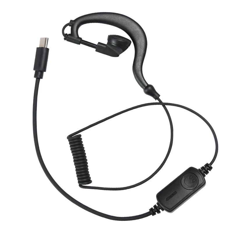 Walkie-talkie qulaqlıq kabeli simsiz naqilli qulaqlıq universal K başlığı TEPY-C başlıq asılmış qulaq Bluetooth səs-küy azaldıcı qulaqlıq