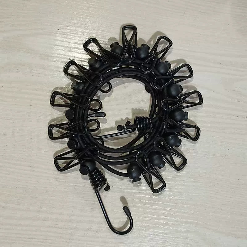 Daxili və açıq havada zərbəsiz paltar xətti, sürüşməyən, küləyə davamlı, paltar asmaq üçün ip, səyahət üçün zəruri artefakt paltar xətti
