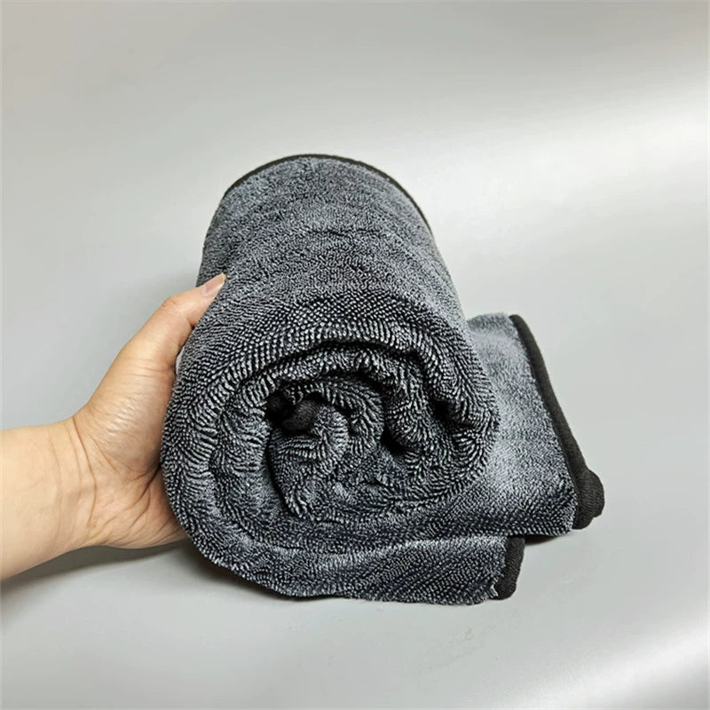 Kiçik Örgülü Su Kolleksiyası Dəsmal Ultra İncə Fiberli Su Kolleksiyası Maşın Yuma Dəsmalı Xüsusi Avtomobil Təmizləmə üçün Super Absorbent Dikişsiz Lintsiz