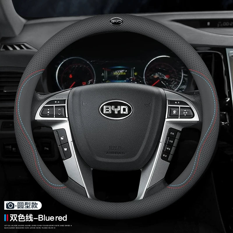 2025 BYD Yuan PLUS orijinal dəri sükan örtüyü, 2021/2023/2024 Yuan PRO sükan örtüyü dekorativ aksesuarlar
