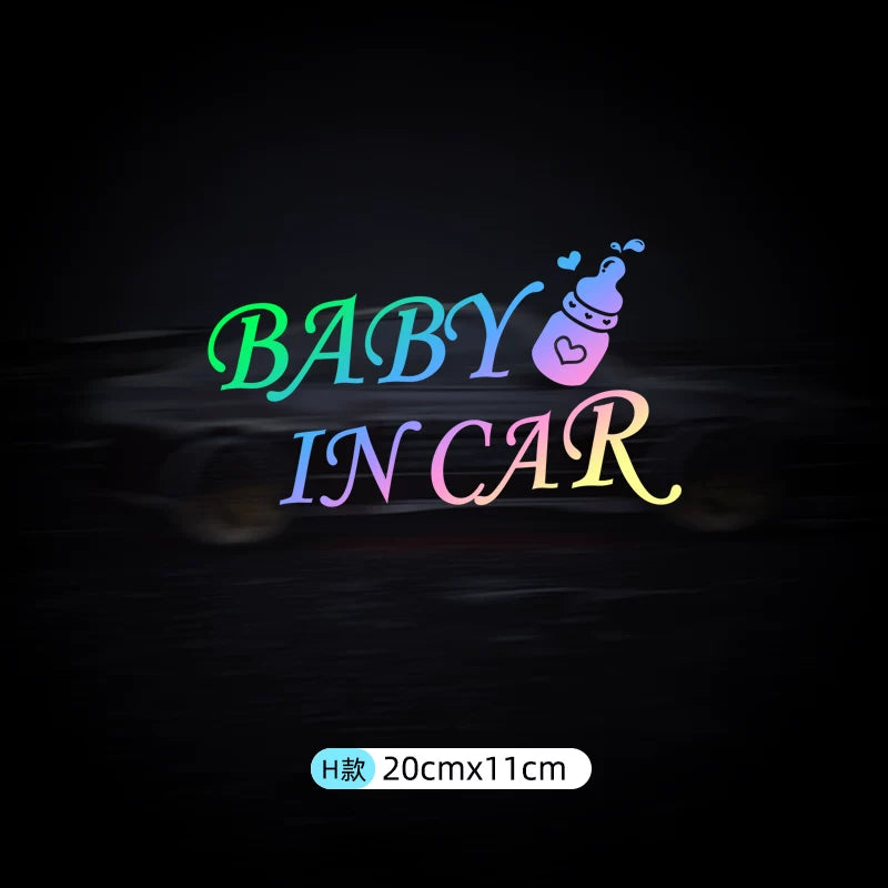 Avtomobildəki körpə stikerləri, avtomobildəki körpələr və uşaqlar üçün xəbərdarlıq stikerləri.