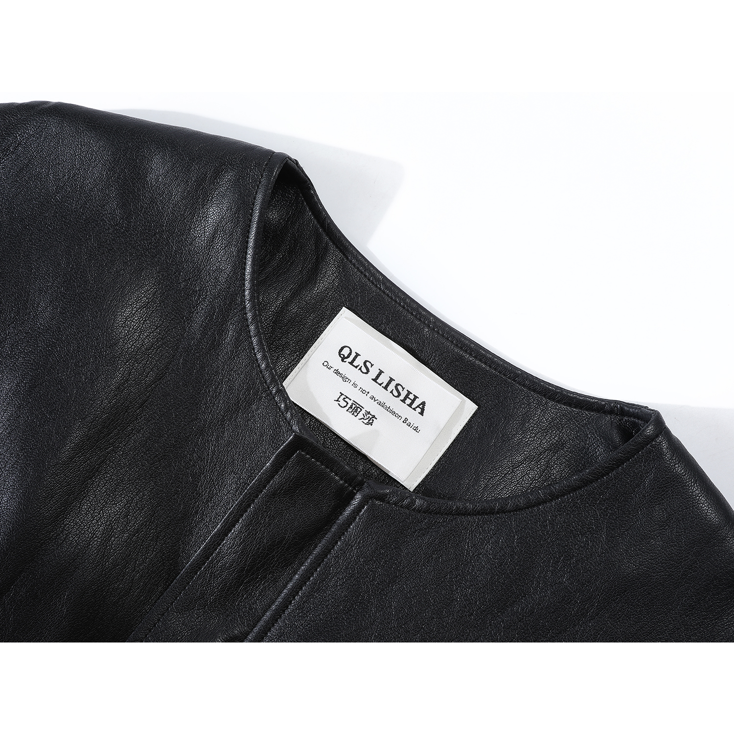 Chalisa Qara Yuyulmayan PU Dəri Ağ Ördək Aşağı Gödəkçə Qadın Qış İsti Palto Qalın Boş Dəri Gödəkçə