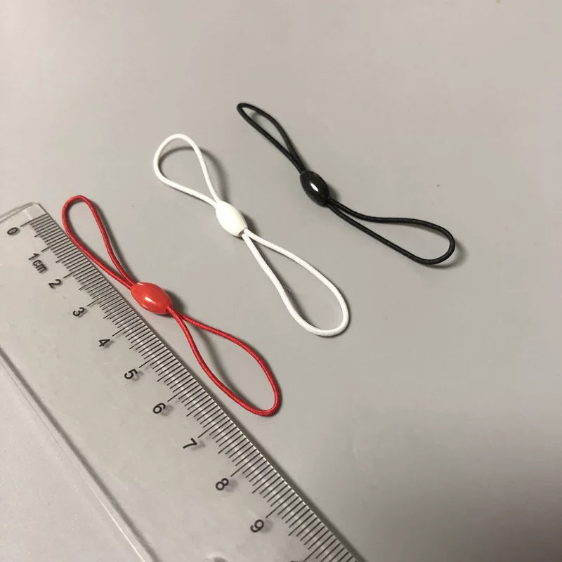 8-xarakterli elastik ip idman zalı üzvlük avtobus kartı ikitərəfli elastik ip mini metro kartı ilə cib telefonu sapand açar ipi barmaq qısa ipli kart lanyard U disk DIY lanyard giriş nəzarət kartı barmaq qısa ip
