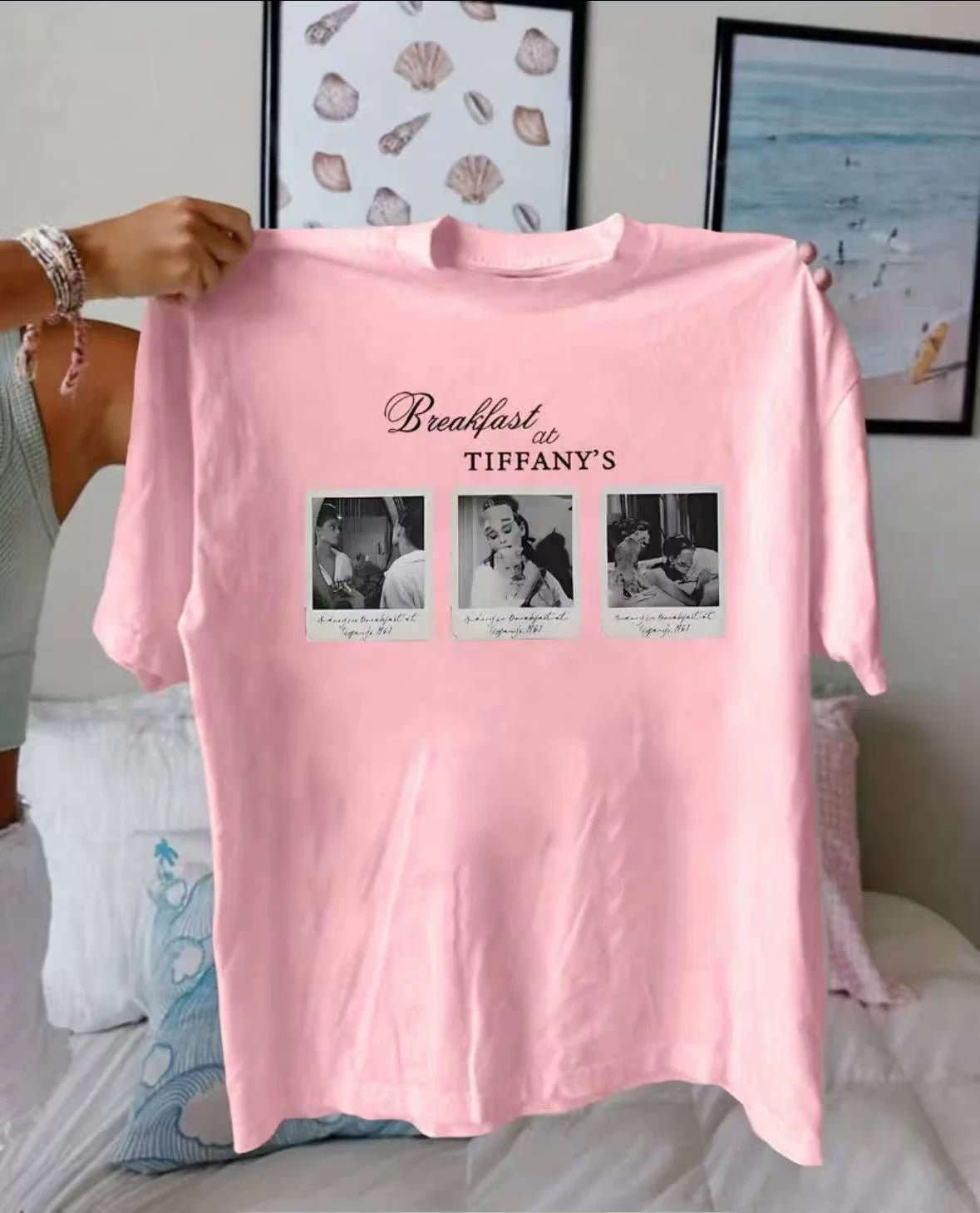 Yeni Avropa və Amerika üslubunda naxışlı boş gündəlik qısaqol köynək