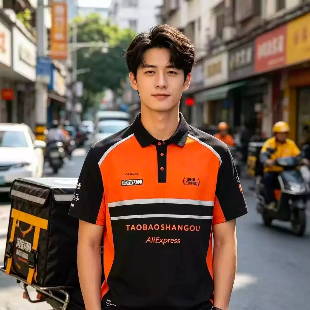 2026 Yeni Taobao Flaş Satışı İş Geyimi Rider Qısaqol Nəfəs Alabilen Yay Rider Avadanlığı Fırtınadan Dayana bilər - 3