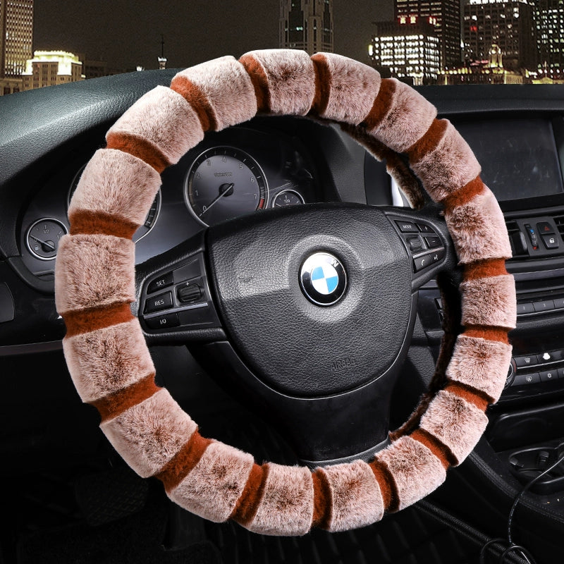 Avtomobil sükan örtüyü Qış Qısa Peluş Tutacaq Qapağı Universal Kişilər və Qadınlar Qış İsti Sürüşməz Müasir Volkswagen Lavida