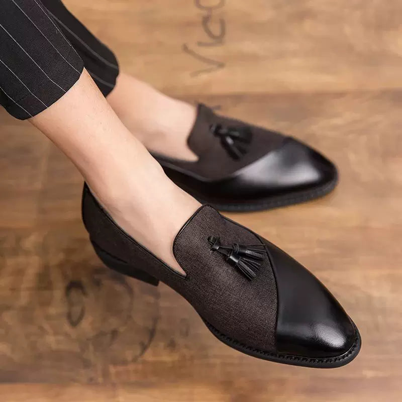 Moda Business Dress Kişi Ayaqqabı Klassik Dəri Kişi Kostyumları