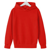 Bahar Payız Uşaq Geyimləri Solid Rəngli Hoodie Oğlan Qız - 2