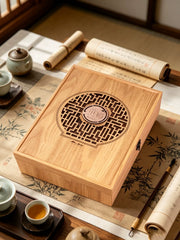 Universal çay qablaşdırma hədiyyə qutusu qalay taxta taxıl qara çay boş qutu Longjing qaya çayı yaşıl çay Biluochun hədiyyə qutusu