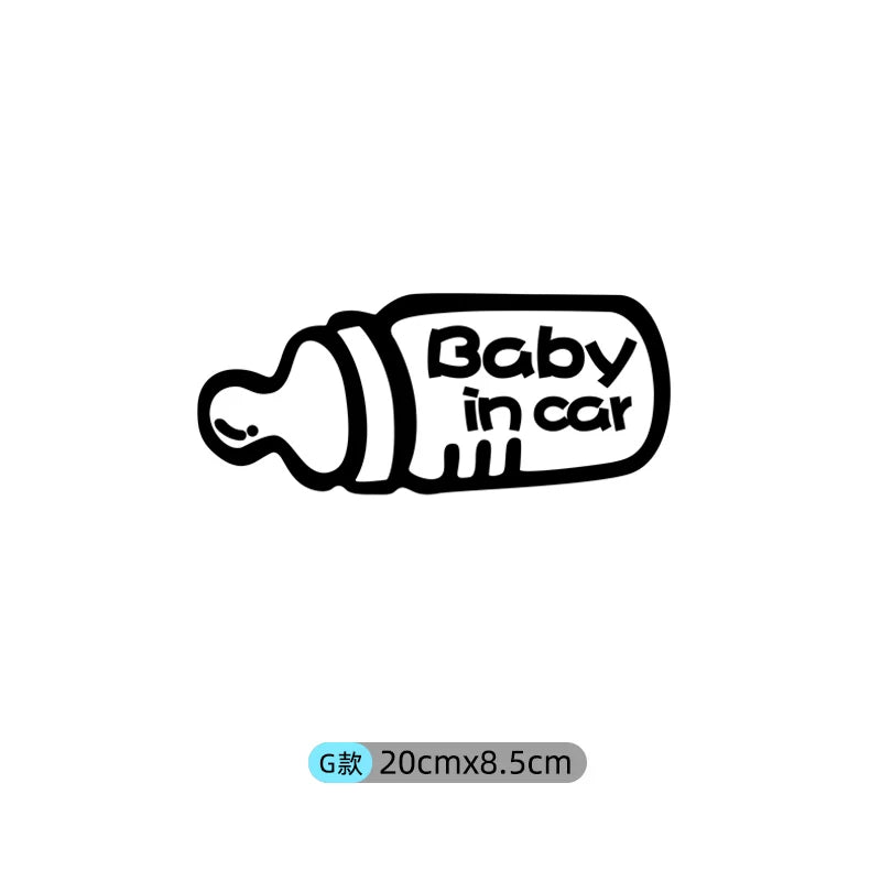 Avtomobildəki körpə stikerləri, avtomobildəki körpələr və uşaqlar üçün xəbərdarlıq stikerləri.