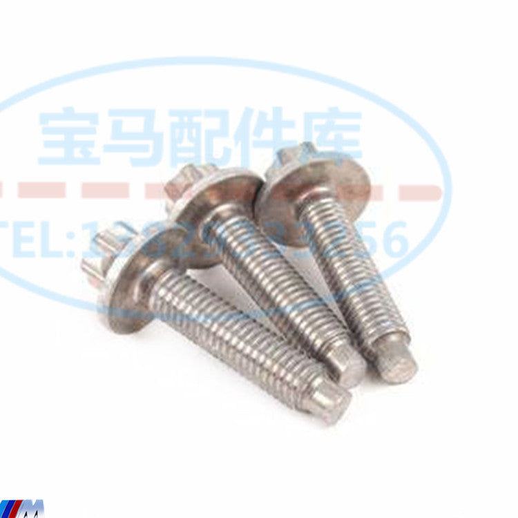 Aluminum mounting screws for water pumps compatible with BMW 3 Series E90, E92, E93, 323, 325, 328, 330, 335 and N52 models.