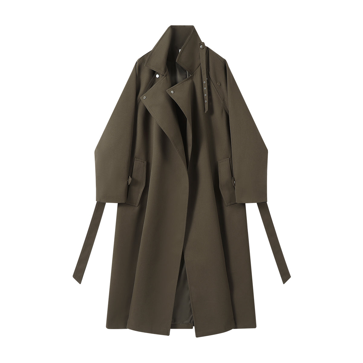 Chorissa Britaniya üslubunda təsadüfi orta uzunluqlu xəndək paltosu Qadınlar üçün yaz və payız yeni dəbli və şık boş top