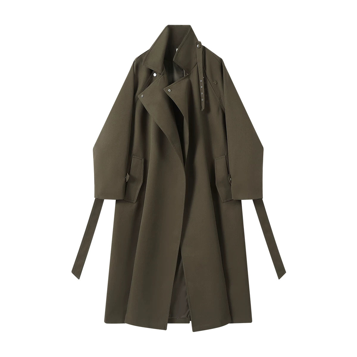 Chorissa Britaniya üslubunda təsadüfi orta uzunluqlu xəndək paltosu Qadınlar üçün yaz və payız yeni dəbli və şık boş top