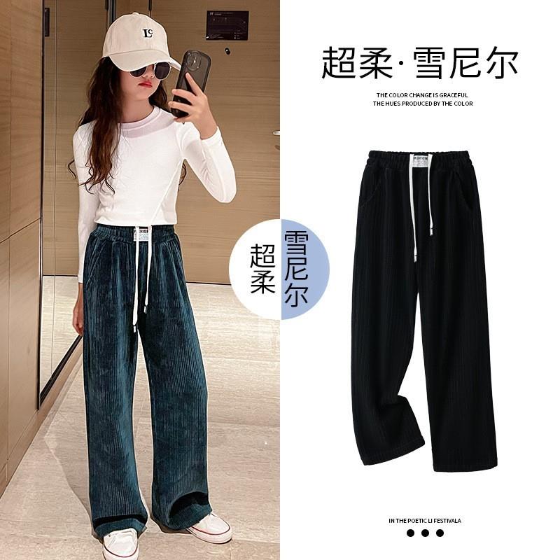 Qızlar üçün körpə şalvarları Uşaqlar üçün qış geyimləri