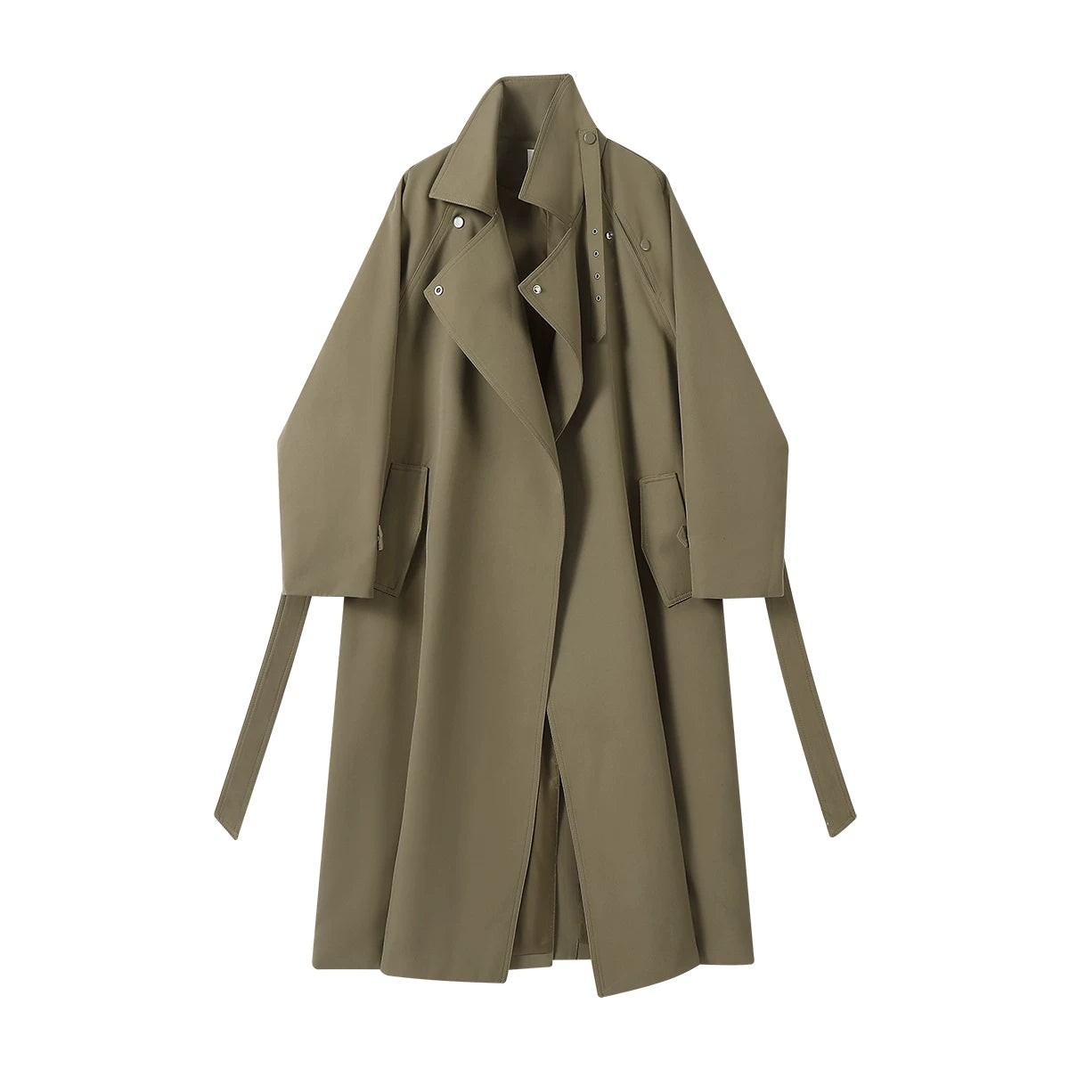 Chorissa Britaniya üslubunda təsadüfi orta uzunluqlu xəndək paltosu Qadınlar üçün yaz və payız yeni dəbli və şık boş top