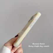 BananaCase yay ins niş açıq sarı Sidney illüstrasiya iPhone17 Apple 16pro mobil telefon qutusu 15promax ikisi birdə 17promax düşməyə qarşı 13/14pro sərt çanta