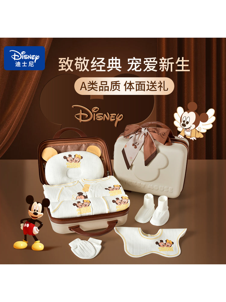 Disney körpə hədiyyə dəsti, yeni doğulmuş körpə üçün geyimlər, körpənin dolunay bayramı hədiyyəsi, yüksək səviyyəli körpə ləvazimatları