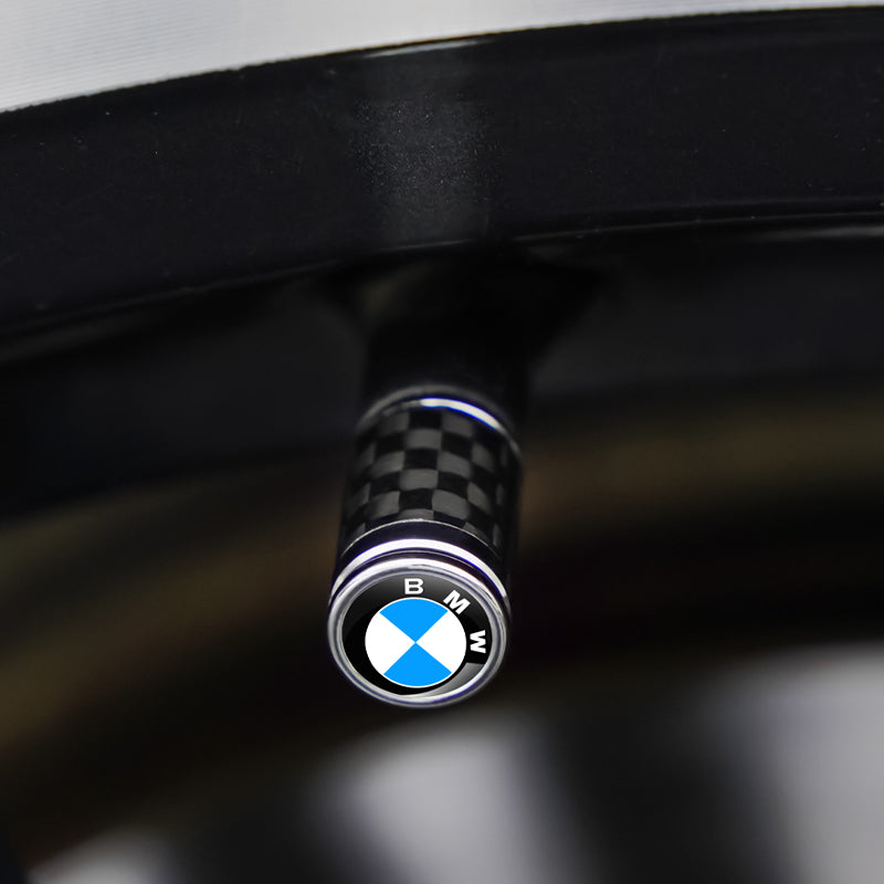 Suitable for BMW 3 Series, 5 Series valve caps, 1 Series, 7 Series, X2, X3, X4, X5 modified carbon fiber wheel valve caps