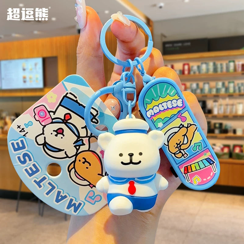 Orijinal Xətt Rəsmi Bala Skuteri Avtomobil Açar Zəncirli Kukla Sırt Çantası Cazibədar Cütlük Cizgi Filmi Şirin Peluş Oyuncaq Hədiyyəsi