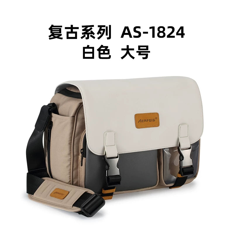 Alpheus fotoqrafiya çantası Canon r10r8 Nikon z30 Sony a7c2 Fuji ccd kamera çantası kişilər üçün çarpaz bədən çantası çiyin suya davamlı portativ messenger çantası qadınların böyük tutumlu qoruyucu saxlama çantası