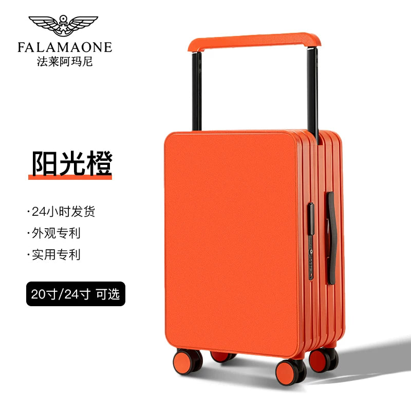 Fala Armani Çoxfunksiyalı Qadın Çamadanı 20 düymlük Araba Çantası 2025 Yeni Səyahət Çamadanı Kişi Universal Təkər Səssiz