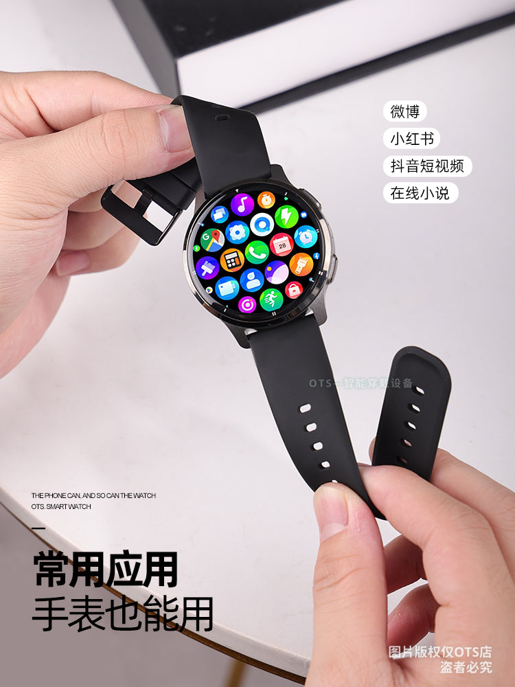 Video zəngli kişilər üçün 2026 yeni tam şəbəkə ağıllı telefon saatı və yüklənə bilən APP ilə böyüklər üçün idman saatı