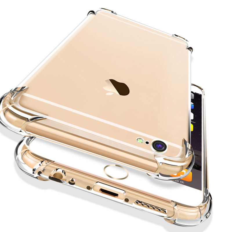 Apple 6splus mobil telefon qutusu 6s/7/8/plus şəffaf XR silikon iPhone6 qoruyucu 11 dəst 12 düşməyə qarşı 13 tam paket 14 ultra nazik 15 yumşaq x kişi PRO qadın se sadə xsmax yeni 16 model p