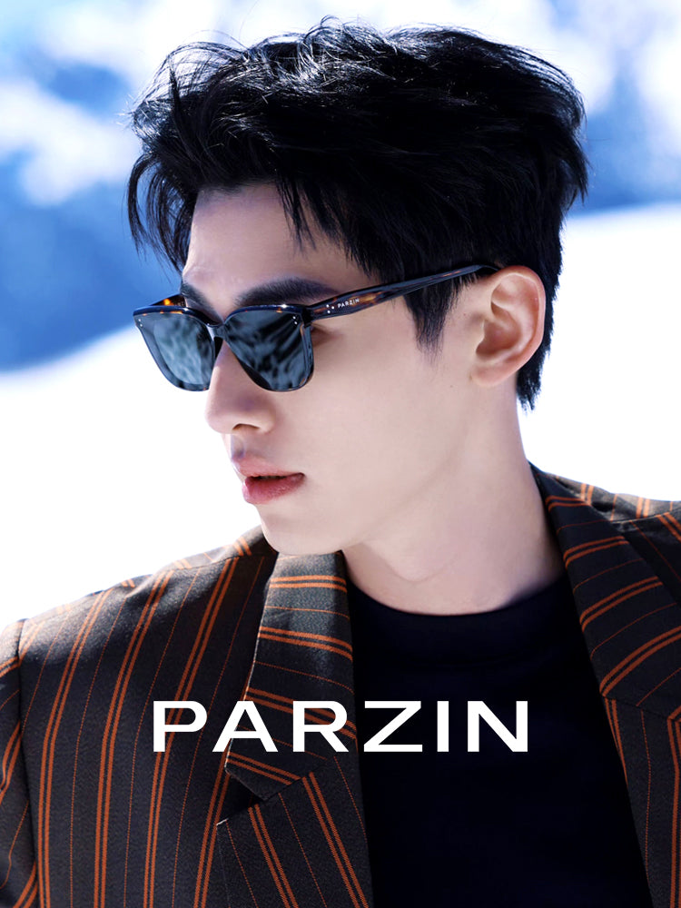 Parson və Fan Chengcheng eyni üslubda kişilər üçün qara super gün eynəkləri qadınlar üçün klassik kvadrat çərçivəli anti-UV boşqablı gün eynəkləri PZ7816