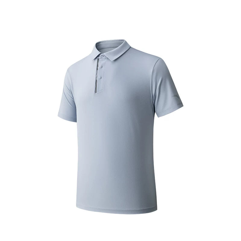 ANTA üslublu POLO köynək丨Atalar Günü hədiyyəsi biznes yaxa qısaqol kişi yeni buz ipək köynək idman top