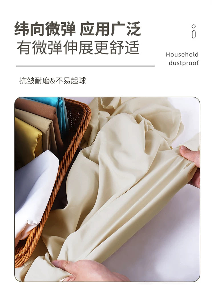 Super yumşaq ipək pambıq astarlı nazik parça paltar gödəkçə şalvar şifon paltar cheongsam astarlı mikro uzanan parça