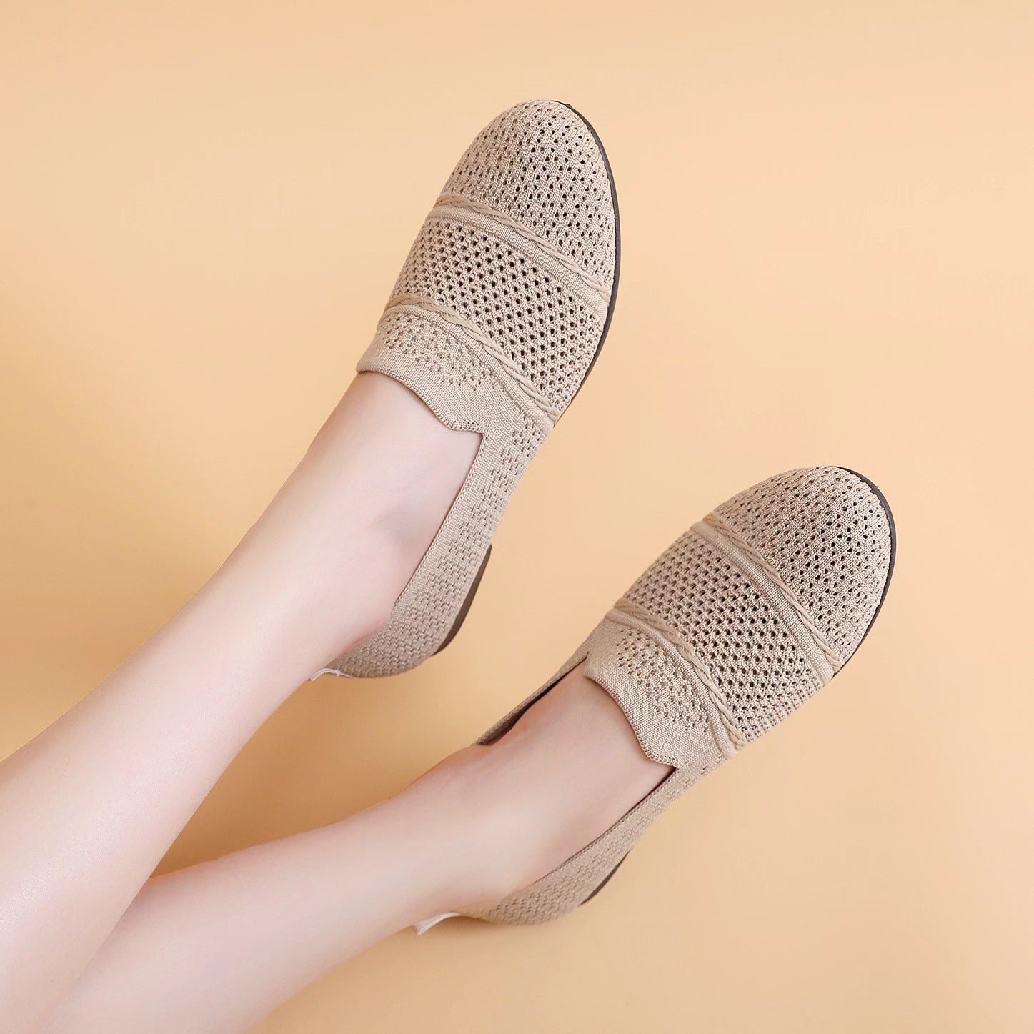 Qadın Parça Ayaqqabı Moda Gündəlik Qadın Ayaqqabıları Flying Wove