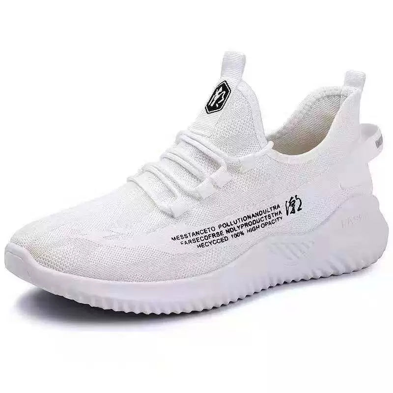 Kişi Ayaqqabıları Fly Woven Flat Ayaqqabılar rend Gündəlik İdman Ayaqqabıları M