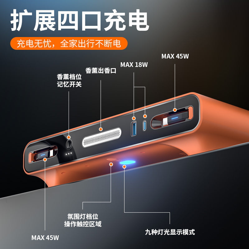 The all-new Li Auto L6, L7, L8 and L9 models feature a central control docking station, on-board charger, fast-charging retractable cable, ambient lighting and premium aromatherapy.