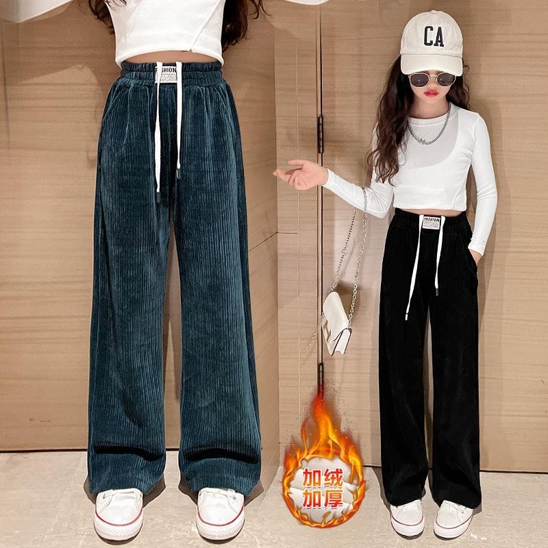 Qızlar üçün körpə şalvarları Uşaqlar üçün qış geyimləri