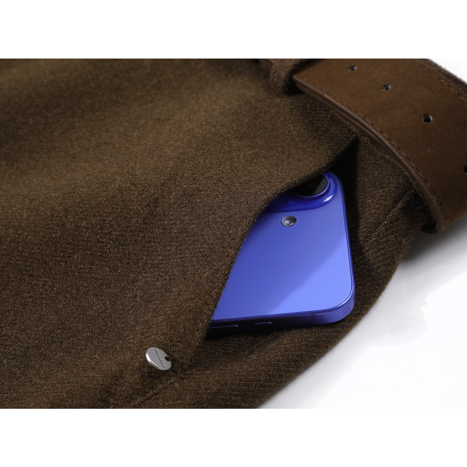 Cholisa Qəhvəyi Midi Ətək, Yaz 2026 Yeni Stil, Yüksək Bel, Ombaya Qucaqlaşan A-Xəttli Yun Mini Ətək, Koreya Üslubunda, Çoxfunksiyalı Ətək